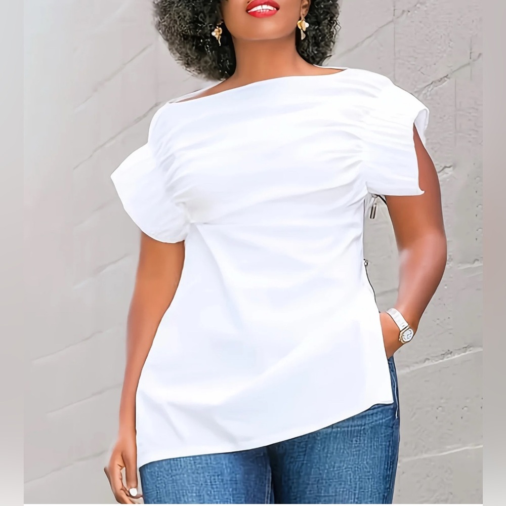 Elegant White Women's Top
